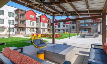 Shaded patio