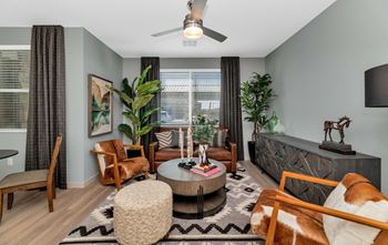 Designer ceiling fans in living areas & bedrooms