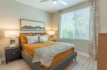 Designer ceiling fans in living areas & bedrooms