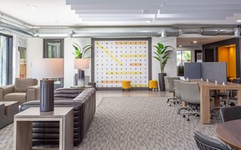 Luxury clubhouse with tvs & entertainment area