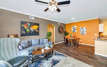Chandler apartment for rent - a living room with a couch and a table