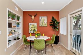 Chandler apartment for rent - a dining room with a table and chairs      and a window at Montage at Pecos Ranch Apartments, Arizona, 85286