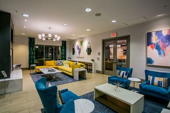 Finisterra luxury apartments resident clubhouse