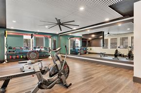 Albuquerque apartment for rent - Community Gym with Wall Mirror and Resistance Machines