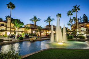 Scottsdale apartment for rent - Entrance to San Tropez Apartments in Scottsdale  AZ