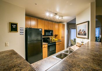 Finisterra luxury apartments full kitchen