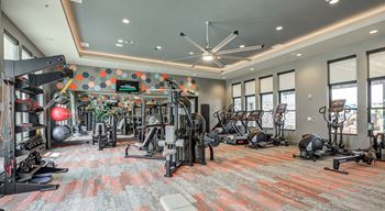 View on centennial apartments fitness center