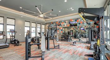 View on centennial apartments fitness center