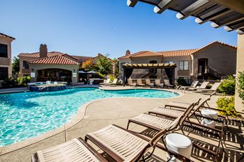 The legends at la paloma apartments poolside sundeck