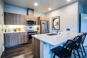 Camas apartment for rent - Spacious Kitchen with Bar at Rentals Camas Washington