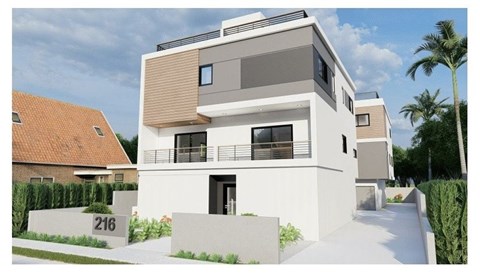 Floor plan for 3 beds, 3.5 baths, 1280 sqft