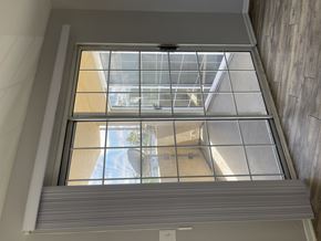 Los Angeles apartment for rent - A window with a view of a pool and a building at Lido Apartments, Los Angeles California