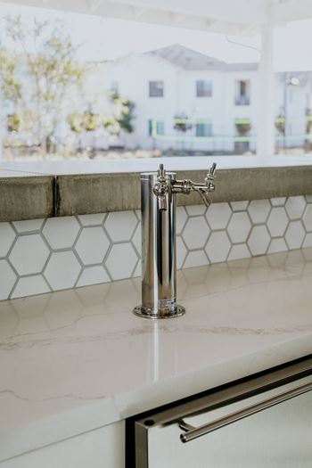 Clubhouse beer tap