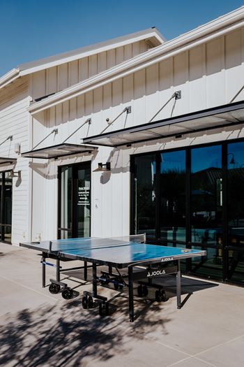Ping pong table at clubhouse