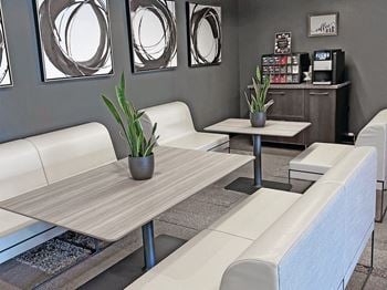 Complimentary coffee bar