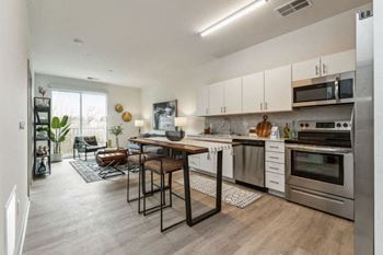 Kitchen and living room