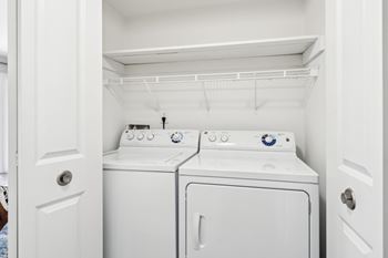 Washer/dryer in select units