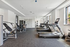 Hampton apartment for rent - a gym with treadmills and other exercise equipment at The Constellation Apartments, PRG Real Estate, Hampton, Virginia