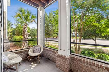 Screened-in private patios