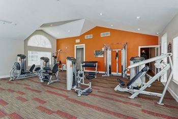 The gym at the preserve apartments