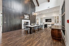 Fort Mill apartment for rent - a dining room with a table and chairs and a fireplace at Beckett Farms Apartments, PRG Real Estate Management, Fort Mill, 29715