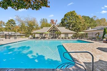A large outdoor swimming pool