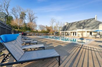 The pool area at the resort at governors residence