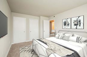 Williamsburg apartment for rent - Master Bedroom With Television at Country Club Apartments, Virginia, 23185