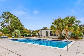 Pool with sundeck