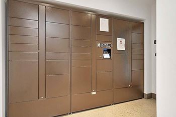 A metal door with a sign on it