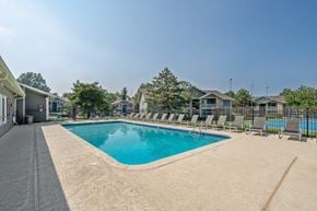 Kansas City apartment for rent - Two Resort-Style Pools at The Reserve At Barry Apartments, Kansas City, Missouri