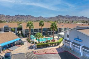 Phoenix apartment for rent - Aerial View of Property - Pool View and Mail Area at North Mountain Apartments, Phoenix, Arizona