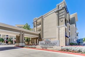 San Antonio apartment for rent - Entrance to Property & Leasing Office Parking at District at Medical Center, San Antonio