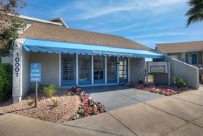 Phoenix apartment for rent - Outdoor View of Leasing Office at North Mountain Apartments, Phoenix, Arizona