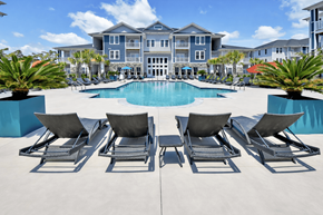 Myrtle Beach apartment for rent - Pool with sun loungers at HAVEN POINTE AT CAROLINA FOREST APARTMENTS, Myrtle Beach, SC, 29579