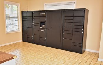 Convenient parcel lockers for resident deliveries
