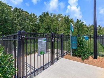 Fenced in bark park