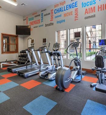Resident fitness studio with cardio & strength training