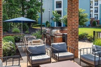 Grilling terrace with seating