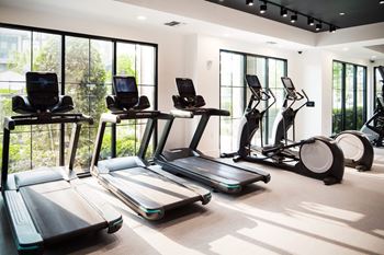 Fitness studio with cardio stations & spin room