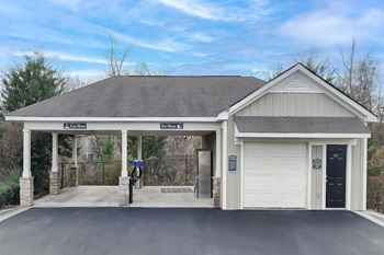Car wash and pet wash covered stations