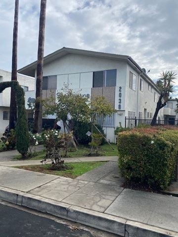 Los Angeles apartment for rent - A white building with the number 2038 on it.