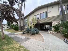 Los Angeles apartment for rent - A building with a cactus in front of it.