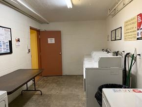 North Hollywood apartment for rent - A laundry room with a washer and dryer.
