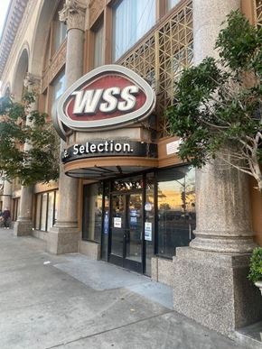 Los Angeles apartment for rent - A WSS Selection storefront with a red and white sign.