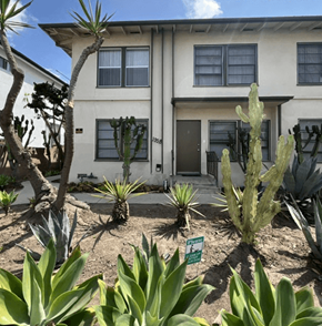 Los Angeles apartment for rent - A house with a garden in front of it.