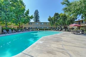 Sacramento apartment for rent - Swimming Pool Area at Asbury Place Apartments, Sacramento