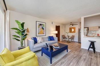Living room with kitchen