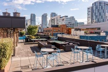 Rooftop entertainment area