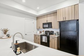 Ogden apartment for rent - Modern Kitchen at Lotus Riverwalk Apartments, Ogden, Utah
